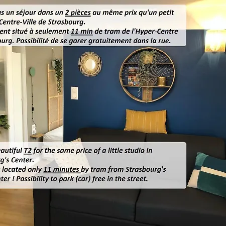 Appartamento T2 - Tram Direct Strasbourg Centre En 11 Min - Parking Gratuit Schiltigheim
